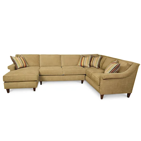 Three Piece Sectional Sofa with Left Side Chaise